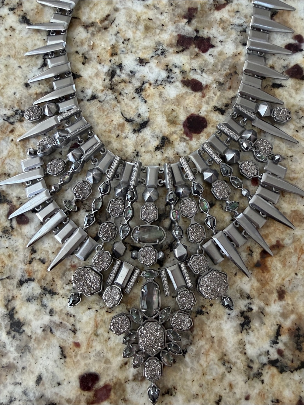 Kendra Scott Seraphina Druzy Statement Necklace - Picture 2 of 6